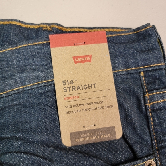 Levi's 514 Straight Fit Stretch Jeans Size 38W X 32L - Picture 3 of 5